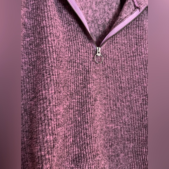 Madewell Fleece Half-Zip Popover Top - Picture 8 of 8